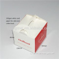 High quality white card paper gift box for cake food